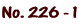 No. 226 - 1